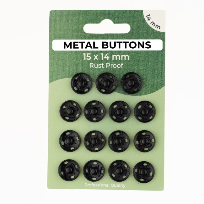 Patent - press button black color 14 mm 185601