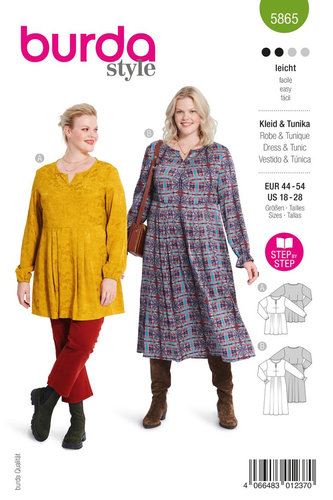 Dress cut in plus size 44-54 5865