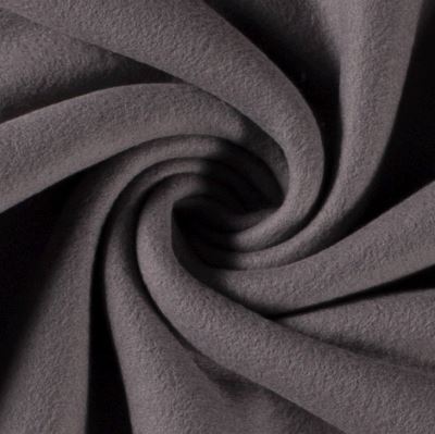 Cotton fleece with Oeko-Tex in dark gray color 10004/068 (1)