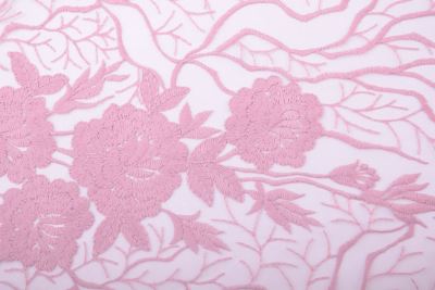 Lace in old pink color with flower motif CC8838/2018-013 (1)