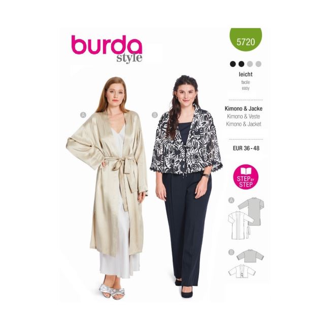 Women's kimono pattern in sizes 36-48 5720