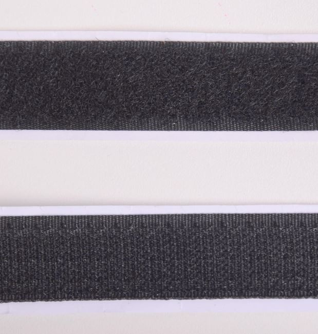 Velcro 25 mm in black color I-TR0-25-332