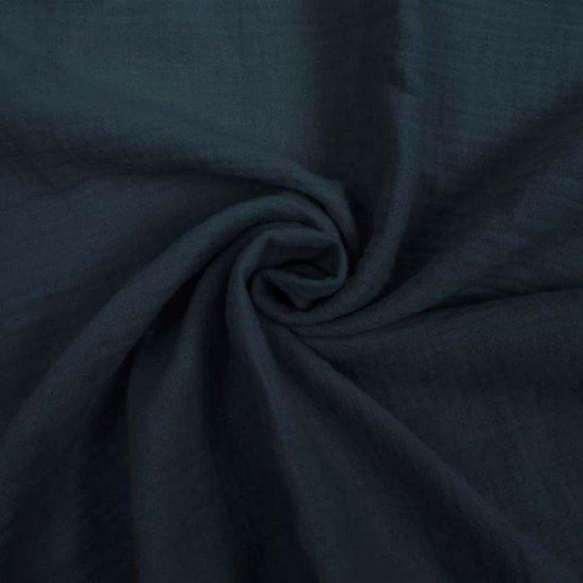 Muslin in dark blue color 0698/600