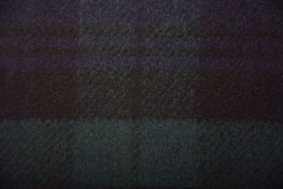 Coat fabric in dark blue with a check pattern TI2058 (1)