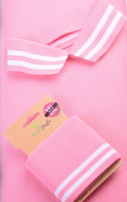 Organic cotton collar in pink with a white stripe, size M 473M82C/13 (3)