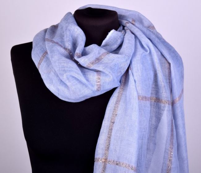 Scarf in blue color SA14