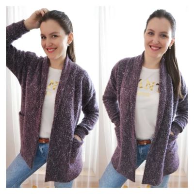 Printed cut Fazonetka for women's coat Simple coat size XXS-XXXL FA015 (1)