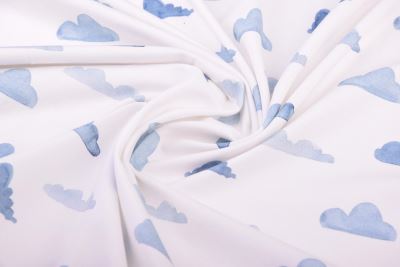 Cream-colored cotton knit with cloud print 22323/051 (3)