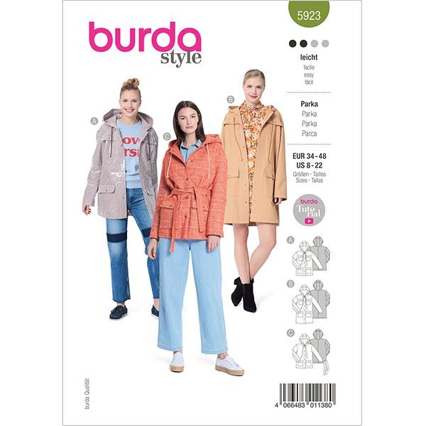 Cut for women's jackets in size 34-48 5923
