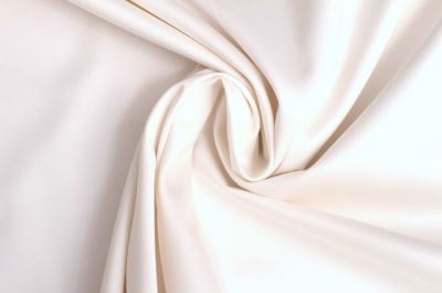 Cotton stretch satin in cream color MOR4218