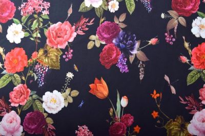 Cotton knit with digital flower print 17331/999 (3)
