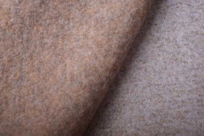 Boiled wool in dark beige color DS-GL2110