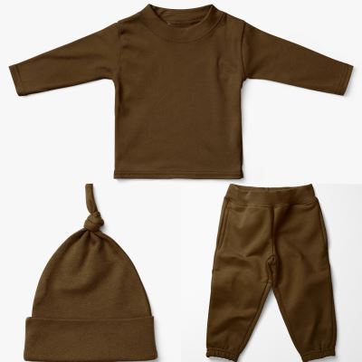 Cotton knitwear from the BABY collection brown 18490/055 (1)
