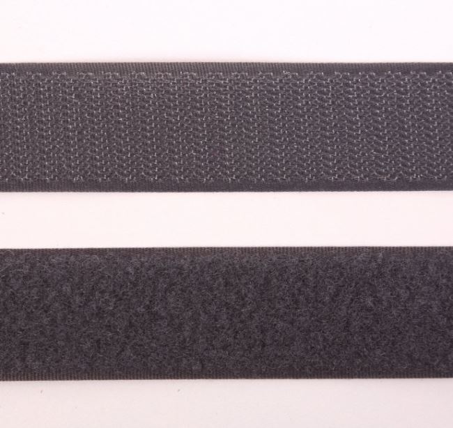 Velcro 30 mm in dark gray color I-TR0-30-312