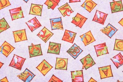 American patchwork cotton with image print 199PYOPM/131 (1)