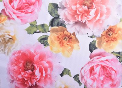 Lounger fabric, width 150 cm, with rose print LH11 (3)