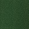 Christmas cotton fabric in green with gold polka dot print 20702/025