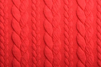 Knitted in bright red color with braids 13423/426 (1)