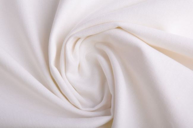 Viscose fabric with admixture of linen in cream color 13559/051
