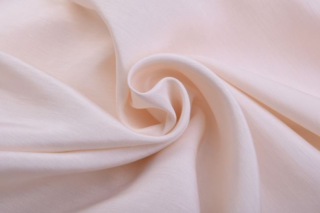 Cotton with an admixture of linen and silk in cream color MAR040