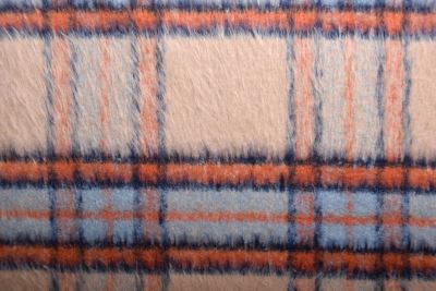 Coat fabric with woven check pattern and low pile 18042/053 (2)