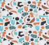 Cotton knitwear in blue with abstract print 19627/021