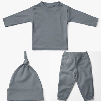 Cotton knitwear from the BABY collection grey-blue 18490/006 (1)