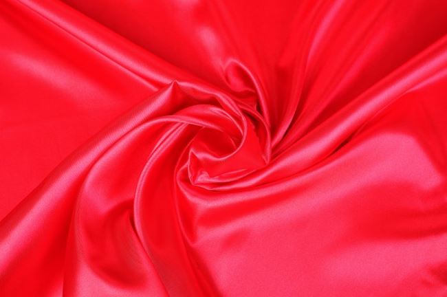 Satin in bright red color 0141/445