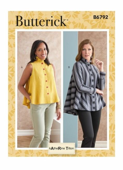 Butterick cut for blouse in size 34-42 B6792-B5