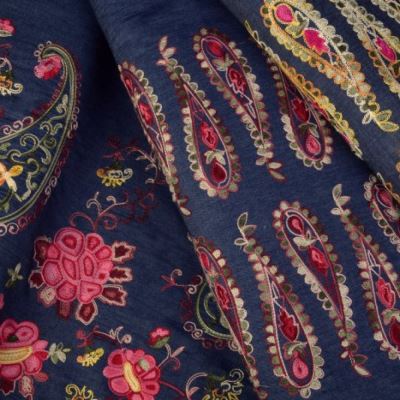 Embroidered denim in boho style Embroidered denim in boho style