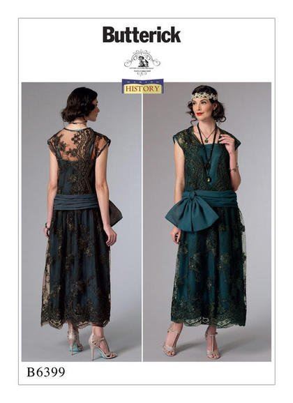Butterick Cut for Women's Vintage Dress Size 40-48 B6399-E5