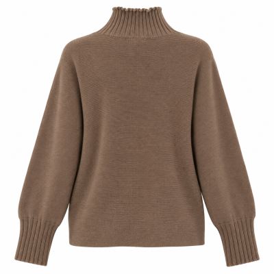 Turtleneck sweater in brown color ITA-SV11 (2)