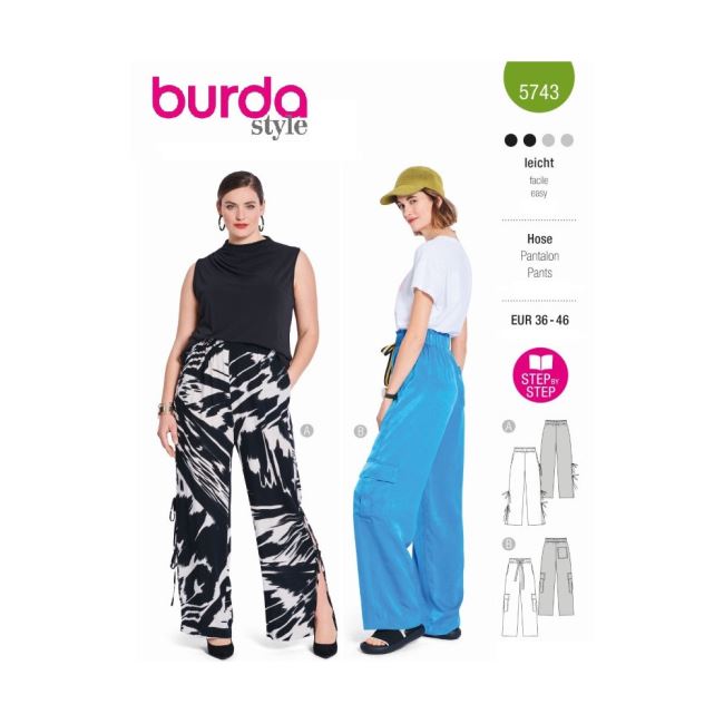 Loose fit trousers in sizes 36-46 5743