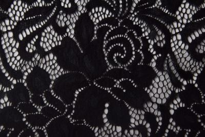 Lace in black with flower motif CCHB-738/8 (1)