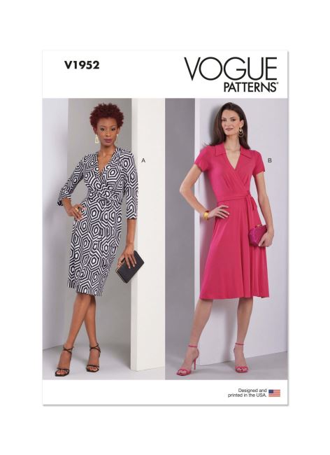 Vogue cut for women's dresses in size 32-40 V1952-A5
