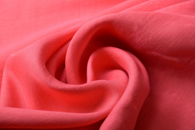 Linen with cupra admixture in pink color Q170