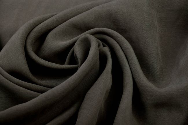 Cupro in dark gray with velvet finish QT078