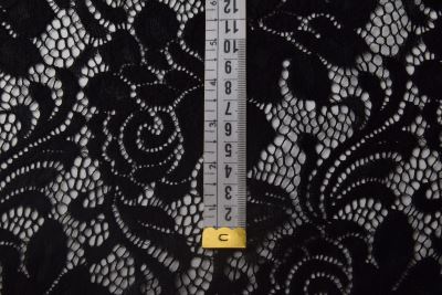 Lace in black with flower motif CCHB-738/8 (4)