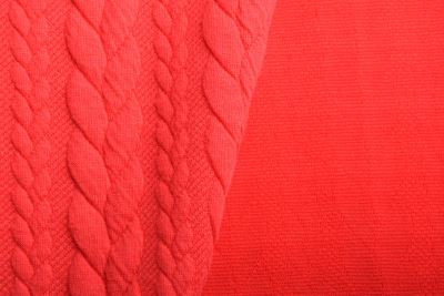 Knitted in bright red color with braids 13423/426 (3)