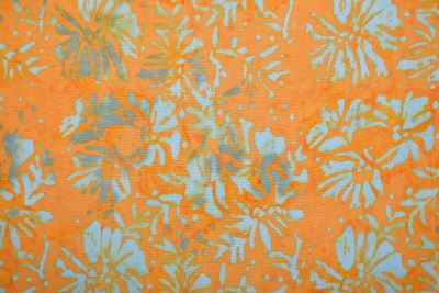 Pareo/sarong with batik flower print BALI132 (4)