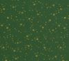 Christmas green cotton fabric with gold stars and dots print 20709/025