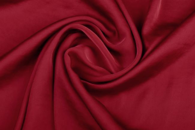 Artificial silk in dark red color 0296/427