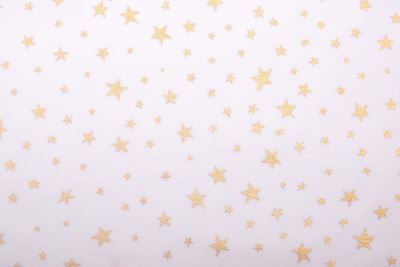 Christmas fabric made of cotton in cream color with star print 200222.1052 (1)