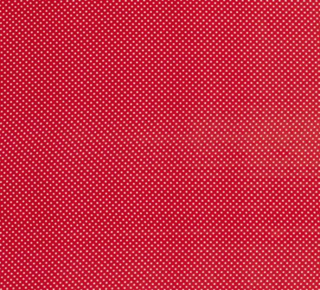 Chiffon in red with a small print of dots 13200/015