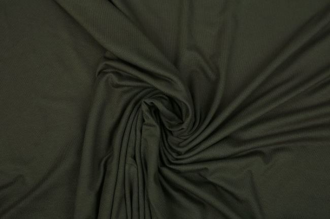 Viscose knit in khaki color 02194/627