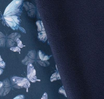 Softshell in blue color with digital butterfly print 20421/008 (1)