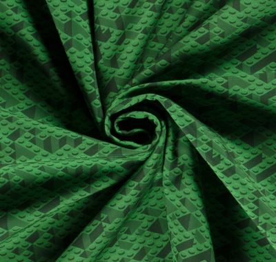 Softshell in green color with digital print of lego blocks 20433/025 (3)
