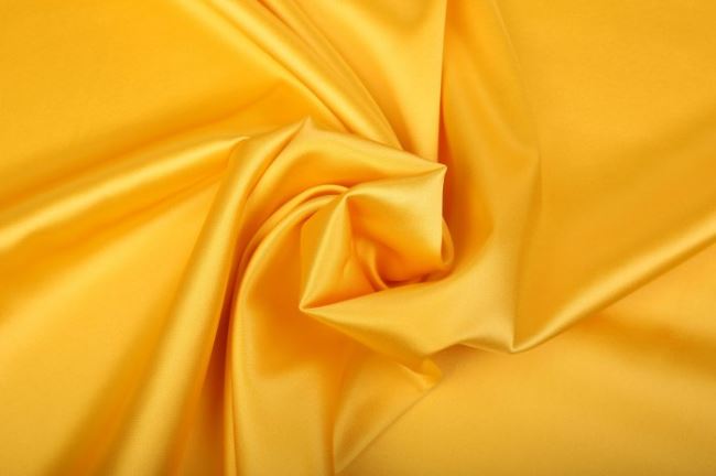 Elastic silk in yellow color 605692/5011