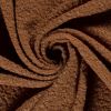 Coat fabric boucle in brick color 20057/057