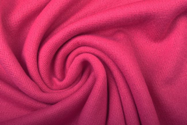 Knitted fabric in deep pink color CC-12295/2022-5